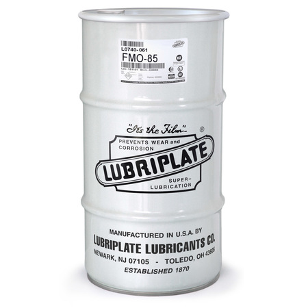 LUBRIPLATE Fmo-85, ¼ Drum, Iso-22 H-1/Food Grade Usp White Mineral Oil L0740-061